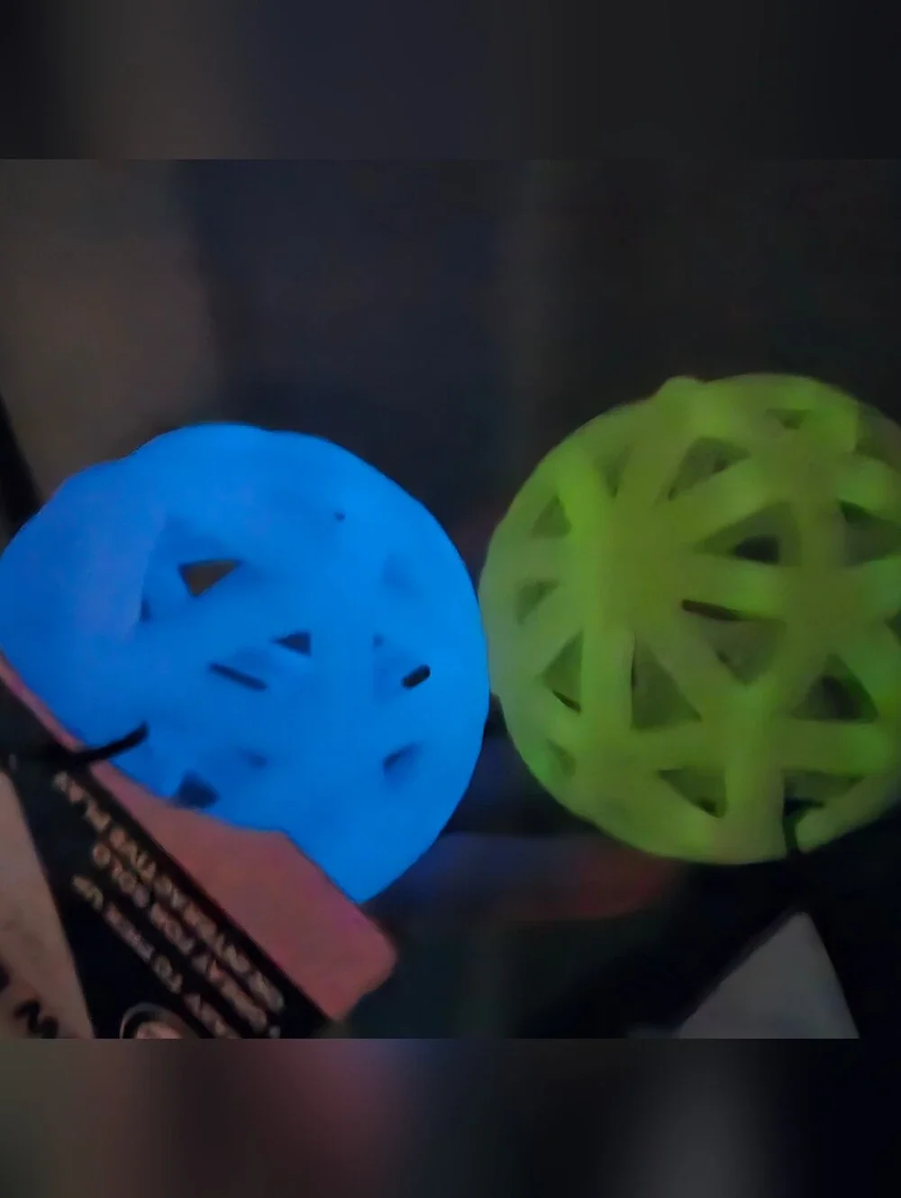 ASPCA Glow-in-The-Dark Caged Ball Dog Toy